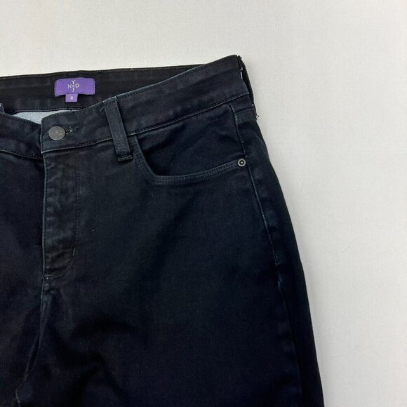 NYDJ Womens Black Mid Rise Denim 5 Pocket Design Legging Skinny Leg Jeans Sz 8 - Picture 4 of 10